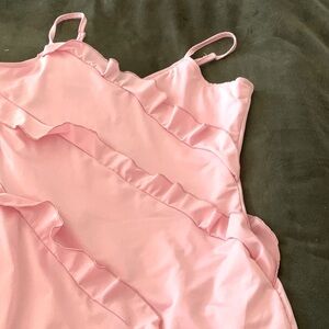 Pink mini dress